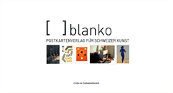 Desktop Screenshot of blanko.ch